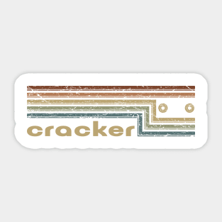 Cracker Cassette Stripes Sticker